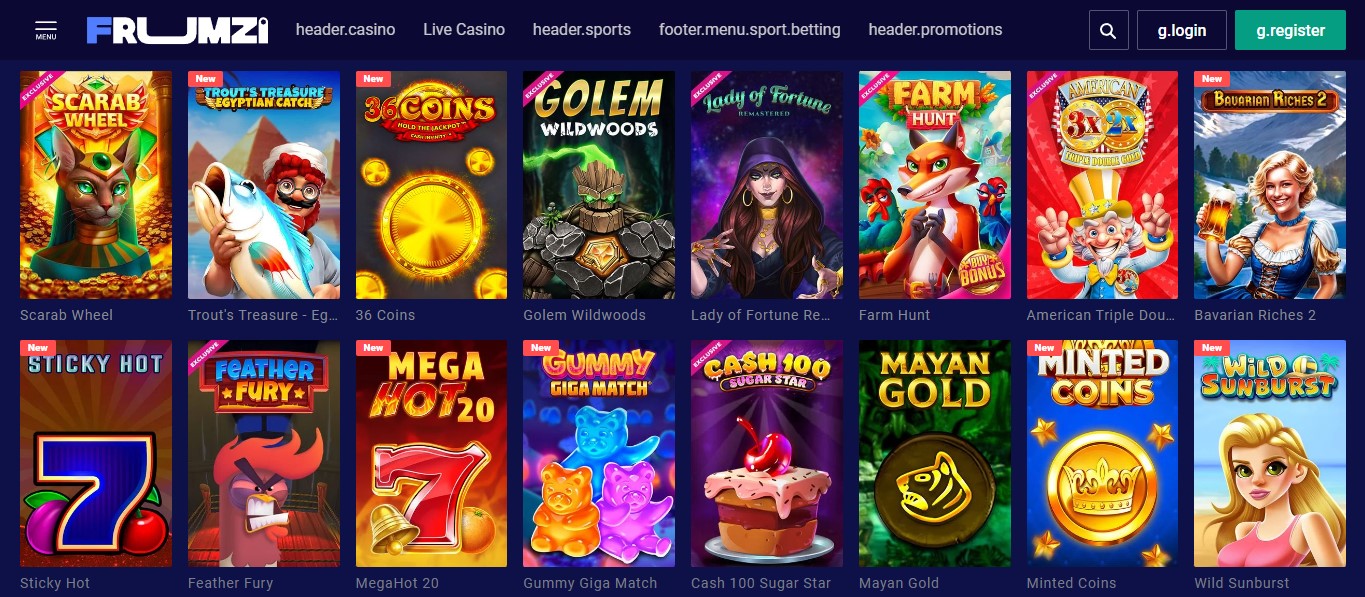 frumzi casino games