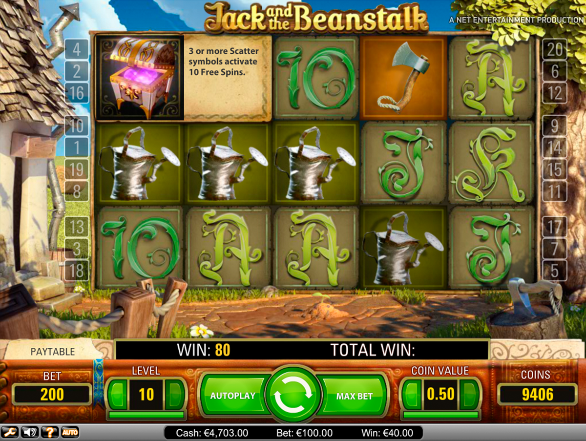 jack and the beanstalk netent